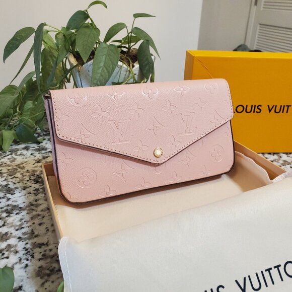 Louis Vuitton Pochette Félicie Monogram Empreinte Leather – Pink – Crossbody - Picture 1 of 13